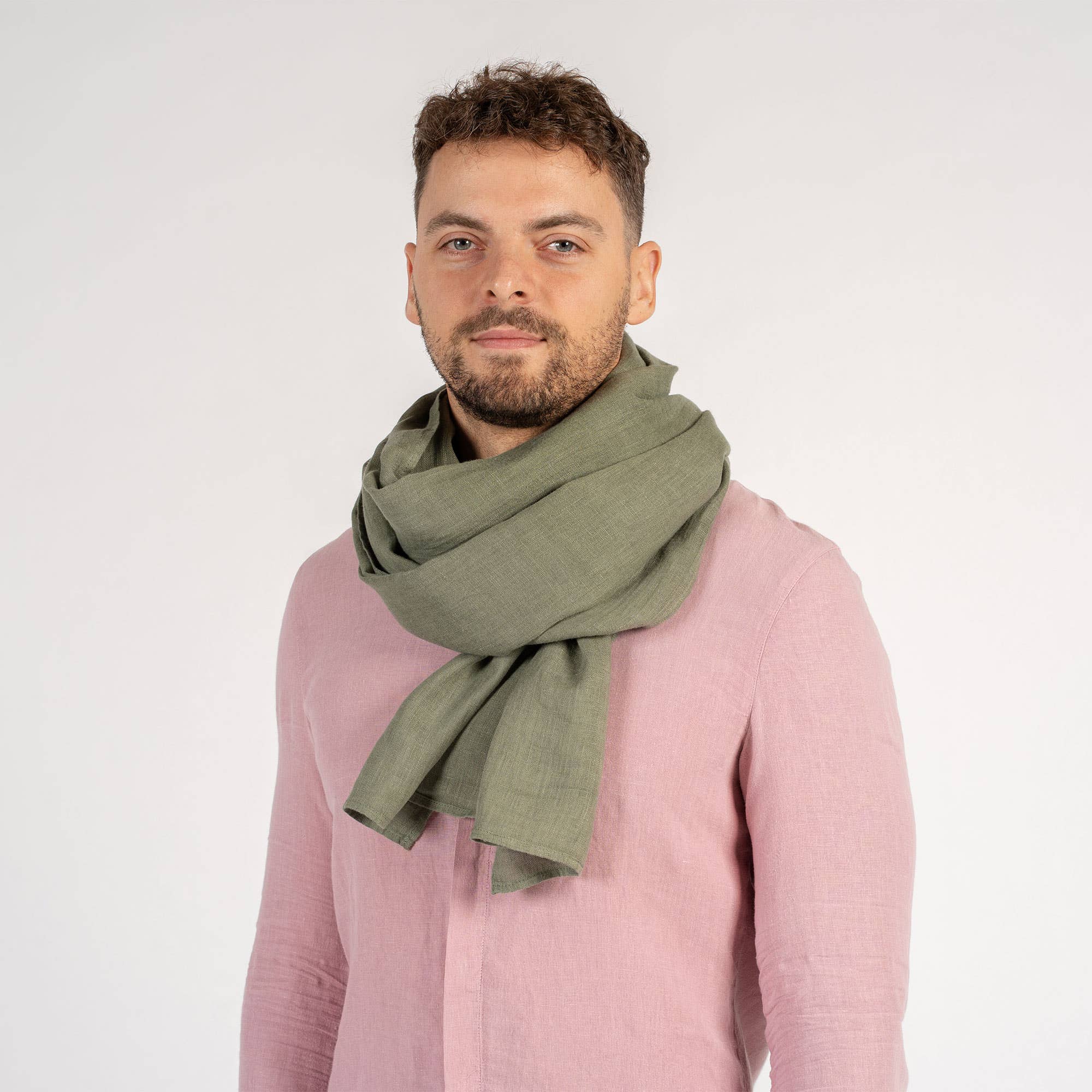 menique – wholesale Scarf - Herr – 100 % linnehalduk för män8