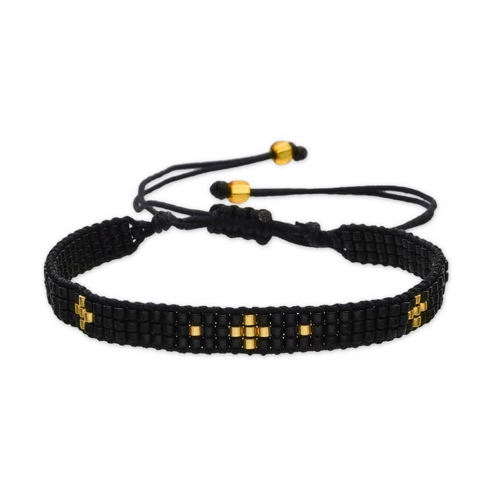 Pulsera con Cristal Negro acabado oro 18k - Sagruk and other Purchase Wholesale barbacoas hierro fundido. Free Returns & Net 60 Terms on Faire trending on Faire.