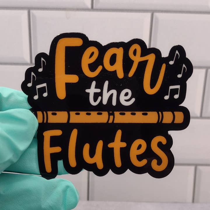 Pegatina Flute Force de 3 pulgadas: El poder de los gaiteros para venta al por mayor de Dancing Dolphin Crafts