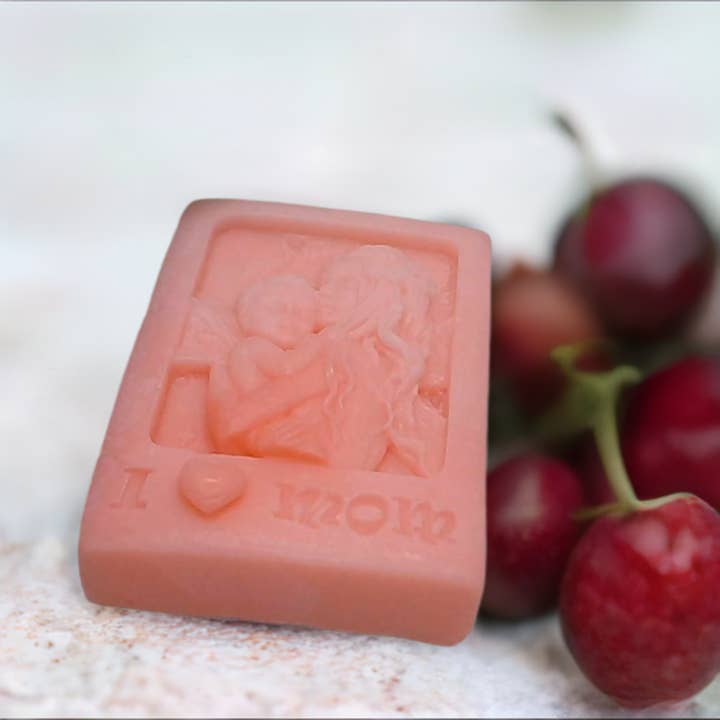 Mutter und Kind Kirsche in Sheabutterseife für den Großhandel von Simply Organic Soaps