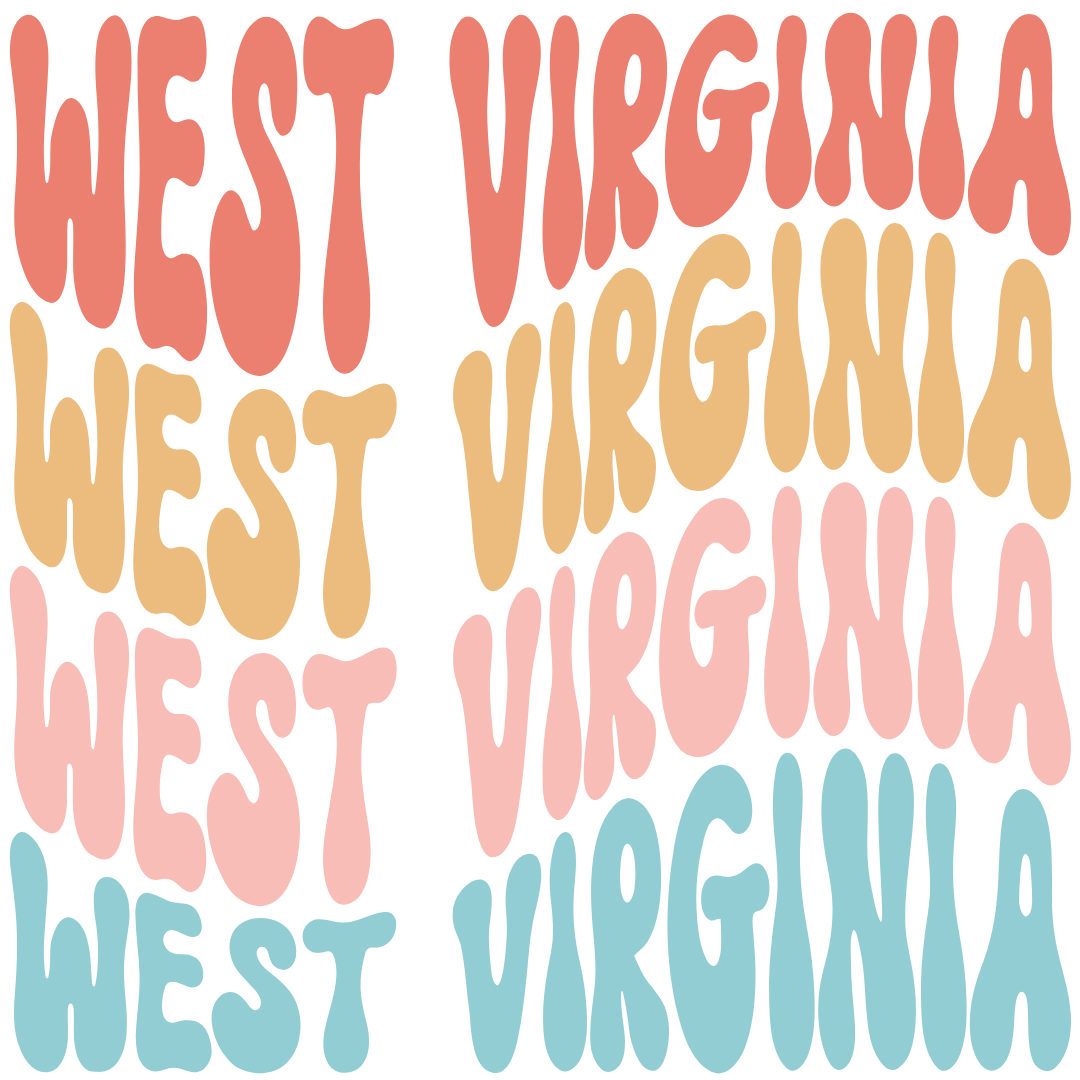 Daisy Mae Designs - Vente Aimants - Tous les 50 États Aimant Fort Acrylique Police Rétro – 2"x2"46