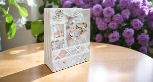 Emartbuy – wholesale Gift bag – Elegant Wedding - Themed Gift Bags - Set Of 45