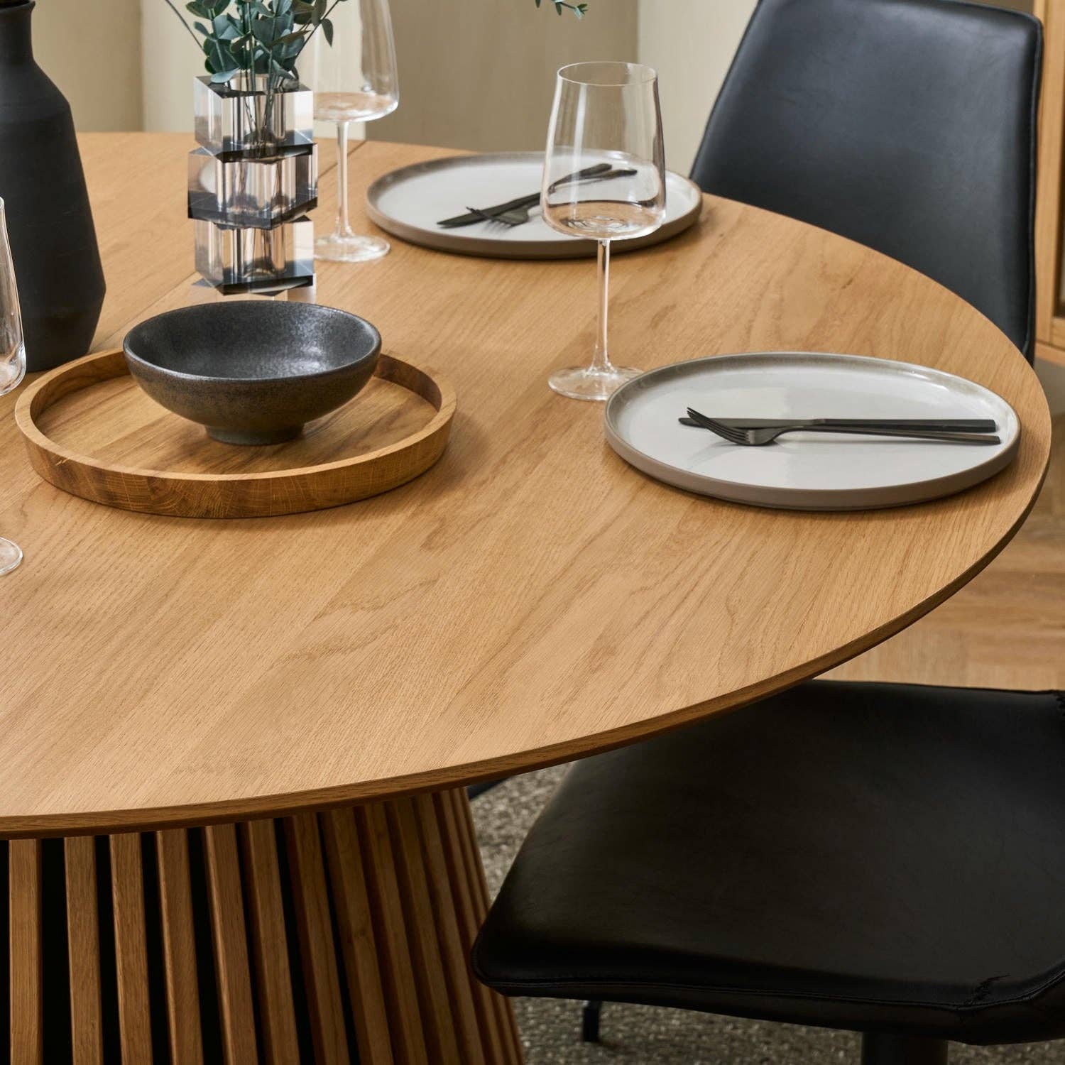 Furnhouse - Wholesale Side Table - Round Extendable Dining Table Svendborg ø120/220 cm - Natural Oak12