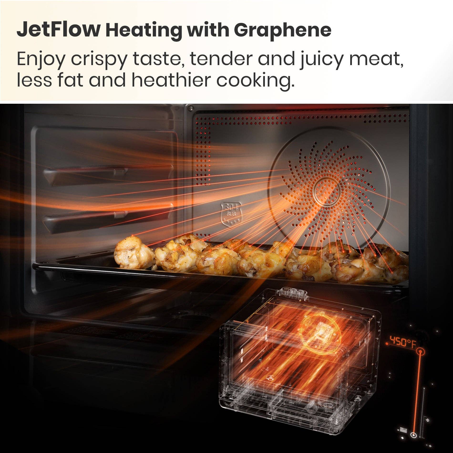 VAL CUCINA - Wholesale Toaster - NEW ARRIVAL - VAL CUCINA 7-IN-1 STEAM CONVECTION AIR FRYER OVEN6