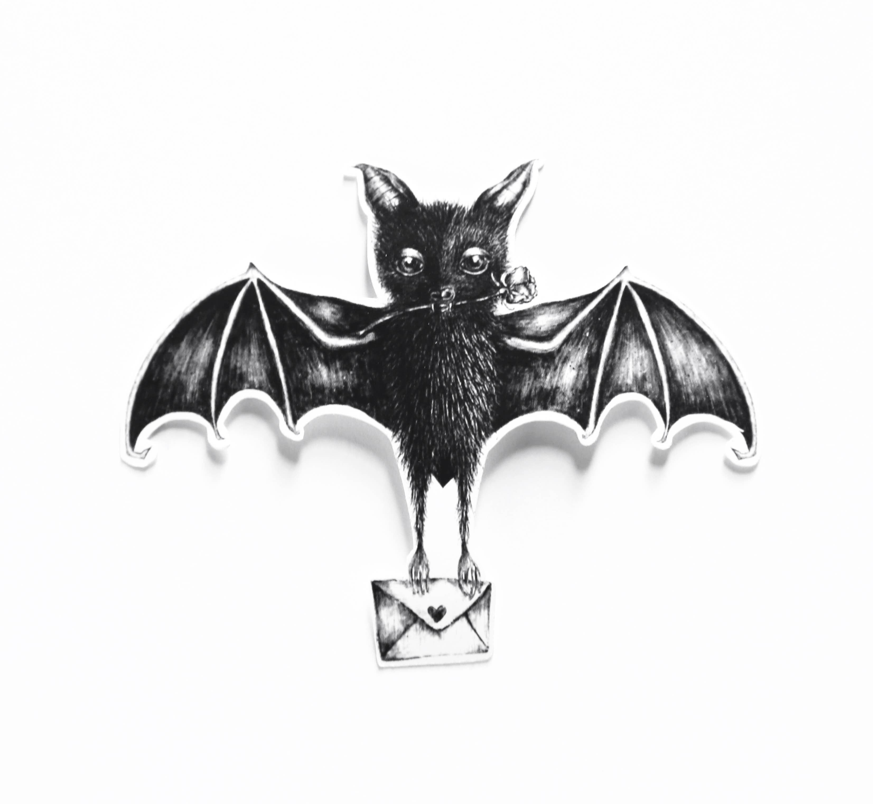 ScreamPrintShop - Wholesale Sticker - Love Bat Sticker2