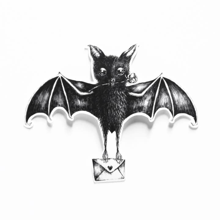 ScreamPrintShop - Wholesale Sticker - Love Bat Sticker2