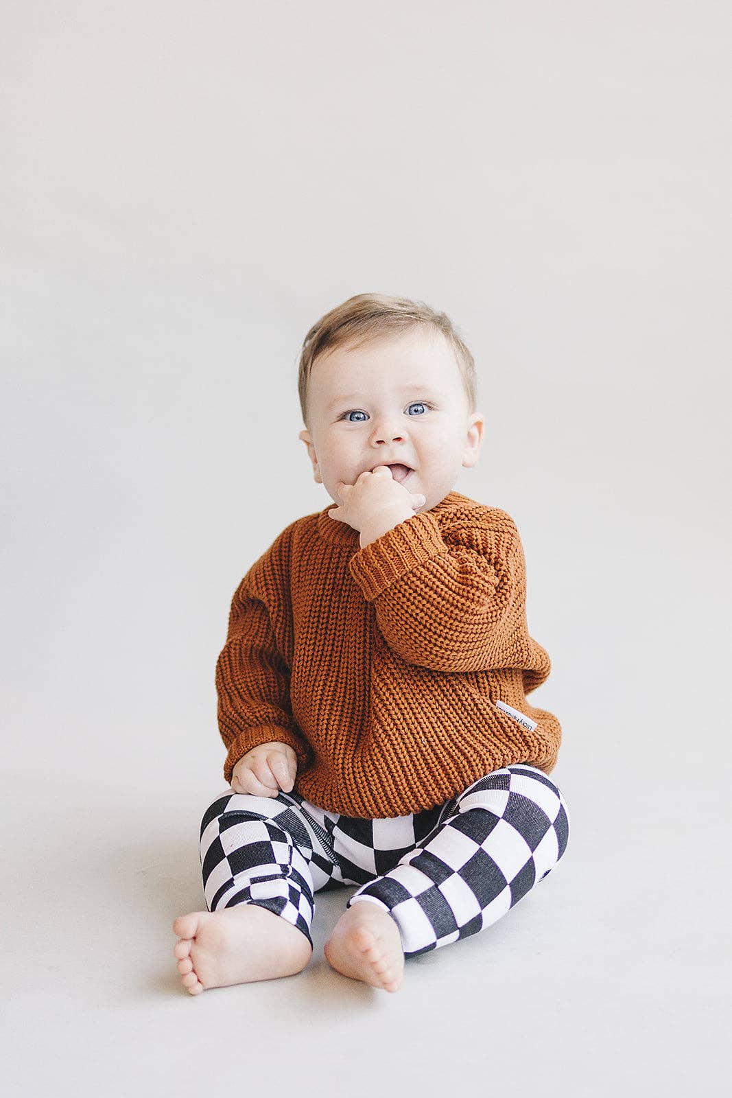 Lucky Panda Kids - Wholesale Knit Sweater - Kids - Chunky Knit Sweater | Rust10