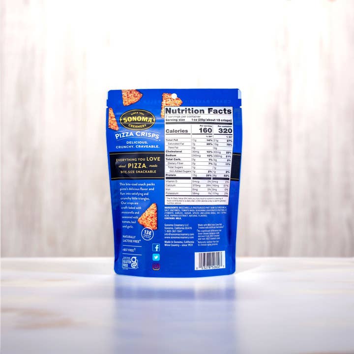 Sonoma Creamery - Wholesale Puffed Snack - Tomato Basil Pizza Crisps