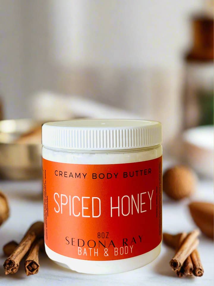 Krydret honning cremet kropssmør for engroshandel hos Sedona Ray Holistic Beauty