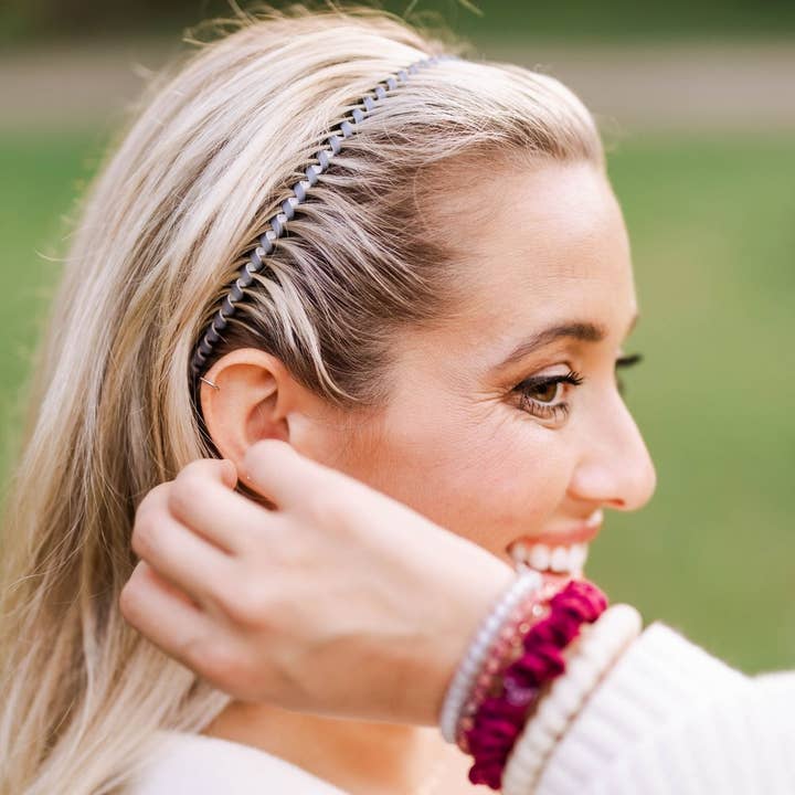 TELETIES - Wholesale Fashion Headband - Women's - Spiral Hair Coil Headband | Midnight Rain