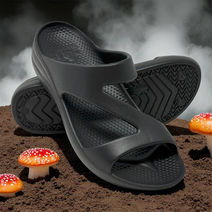 SquishyZ Women's Z-Strap Sandals - Black for wholesale by SquishyZ