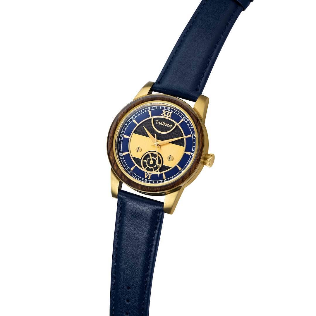 TruWood – wholesale Wrist watch – Men's – Columbus Leather Strap Wooden Watch for Men1