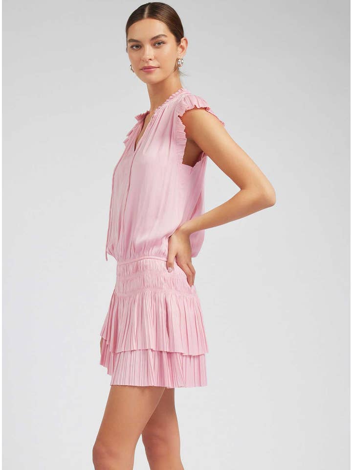 Current Air - Wholesale Dress - Women's - Mini Dress With Pleated Skirt