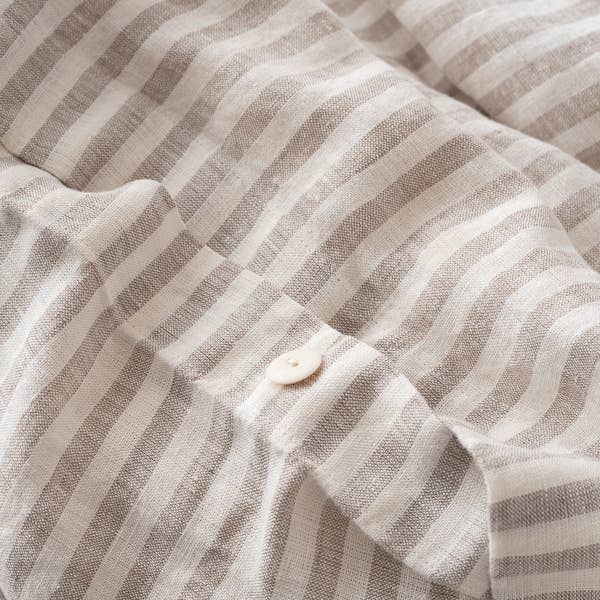 LinenMe - Wholesale Duvet cover - Linen Duvet Natural Ticking Stripe3