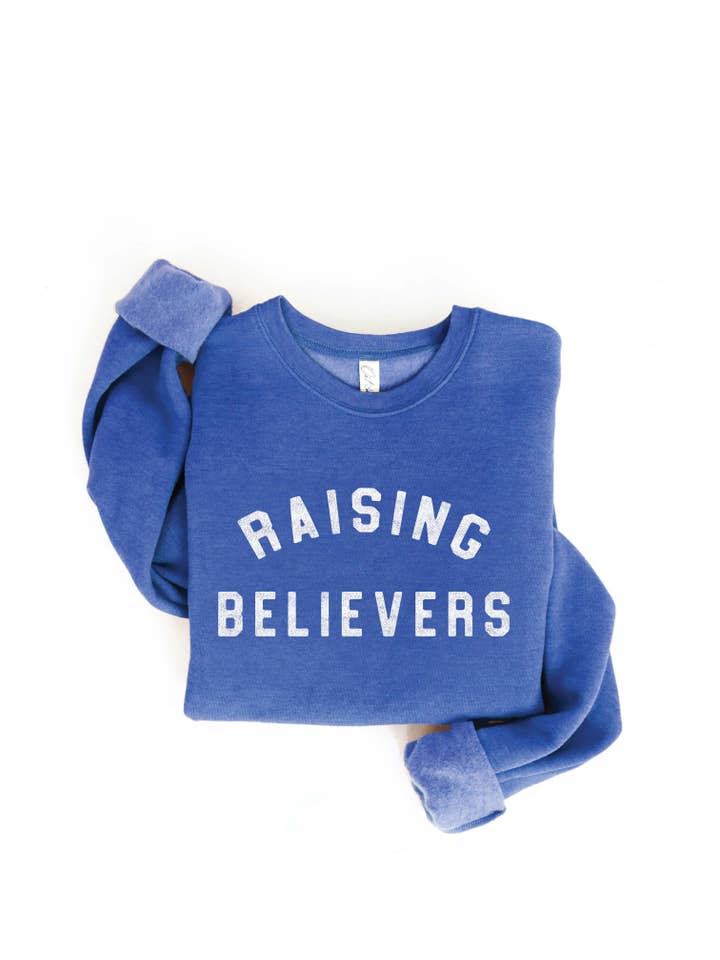 OAT COLLECTIVE - Wholesale Graphic Sweatshirt - Women's - RAISING BELIEVERS Graphic Sweatshirt - Fleece Pullover12