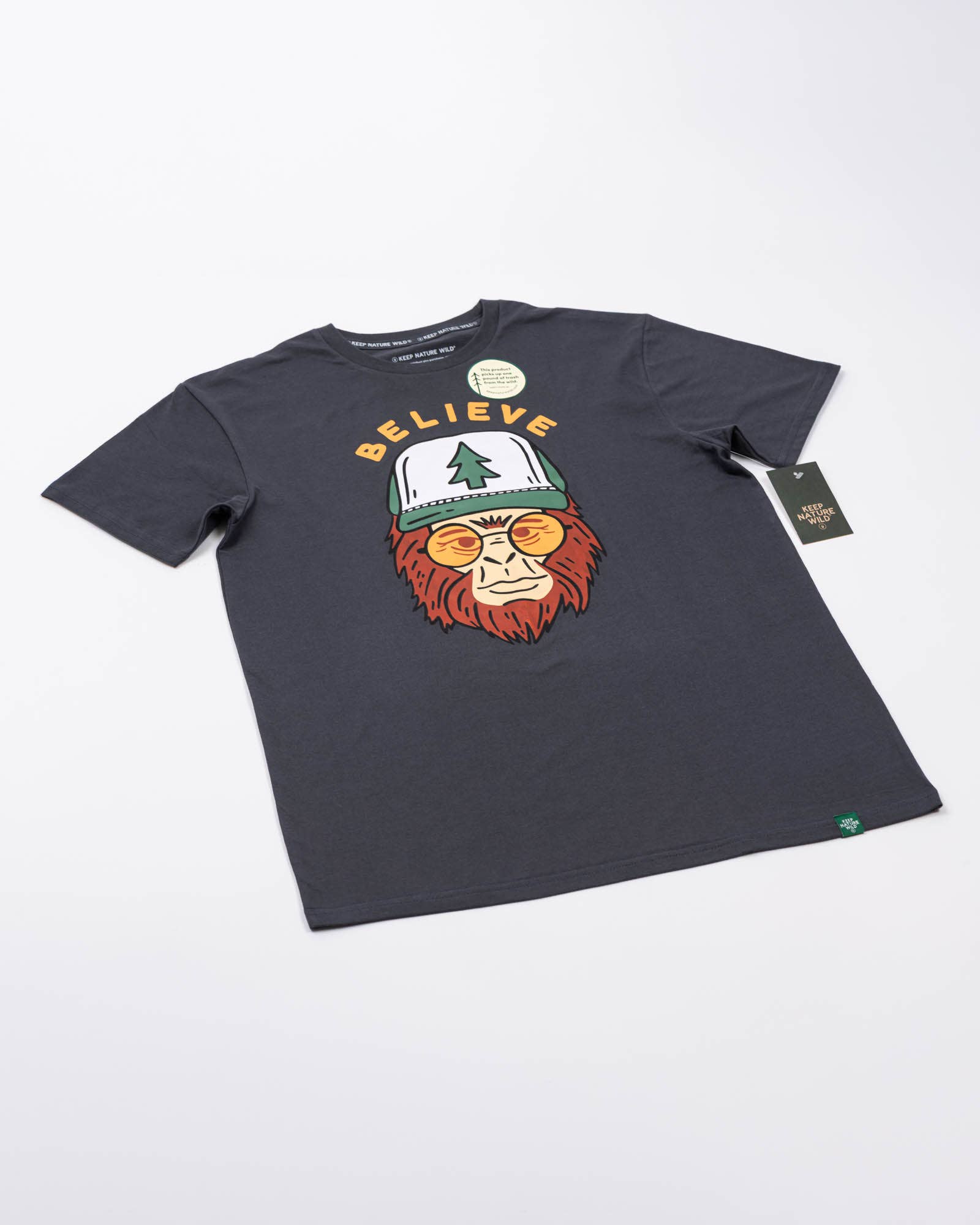 Keep Nature Wild - Wholesale Screen Printed T-Shirt - Unisex - Clyde the Sasquatch Unisex Tee | Coal7