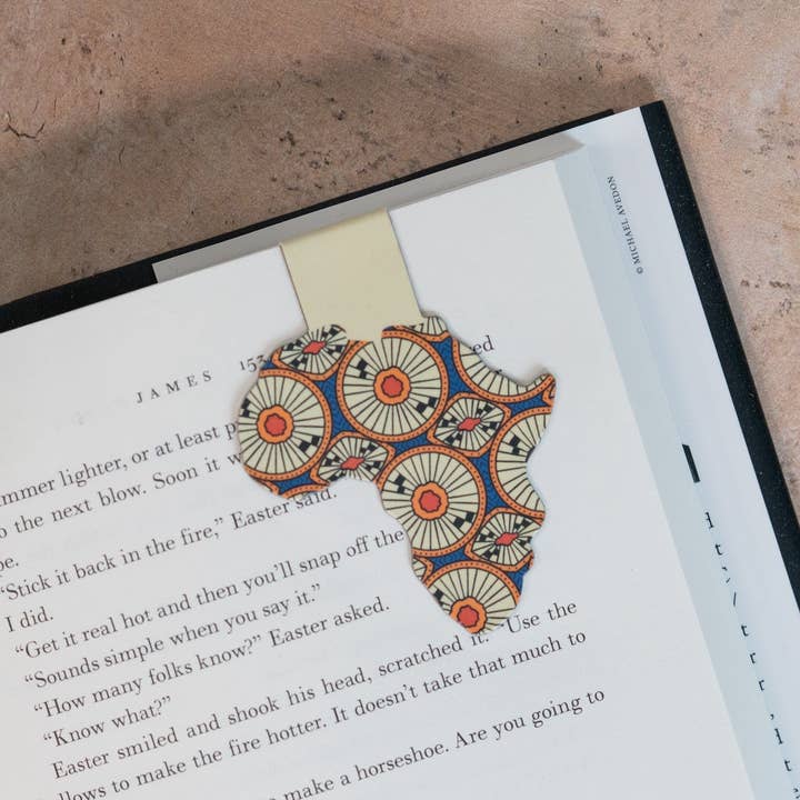 Pounded Yam Productions - Wholesale Bookmark - Magnetic Bookmarks - African Print (Circles)1