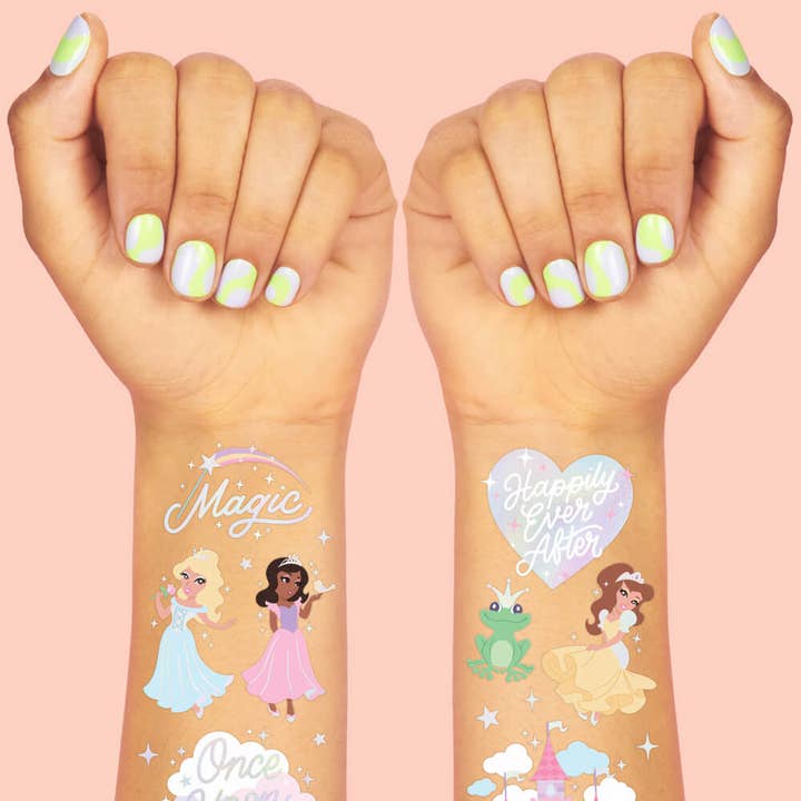 xo, Fetti - Wholesale Temporary Tattoo - Princess Tats - 46 temporary tattoos, kids queen crown party1
