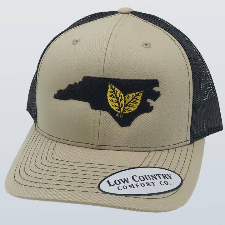 North Carolina Tobacco Khaki/Brown Hat for wholesale by Riverbed Threads