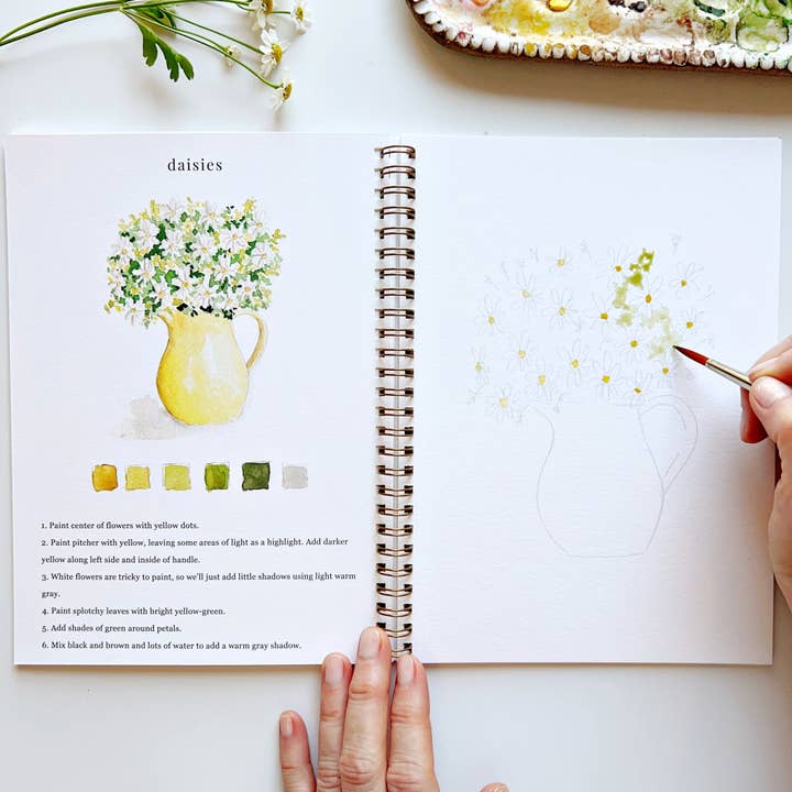 emily lex studio - Wholesale Sketchbook/Sketchpad - flowers watercolor workbook