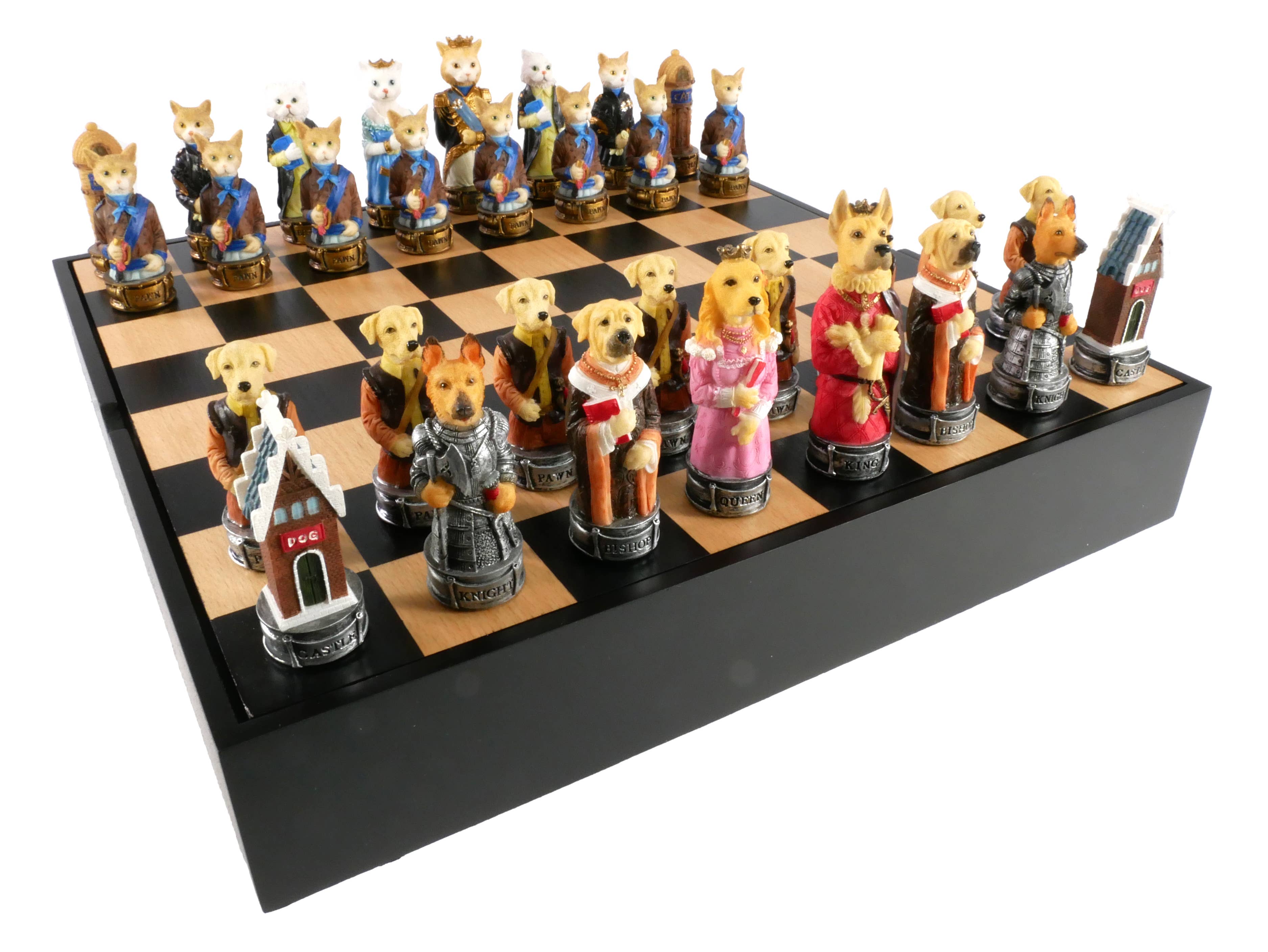 The Marvelous Series Chess Pieces 3.25 Boxwood & Ebonized