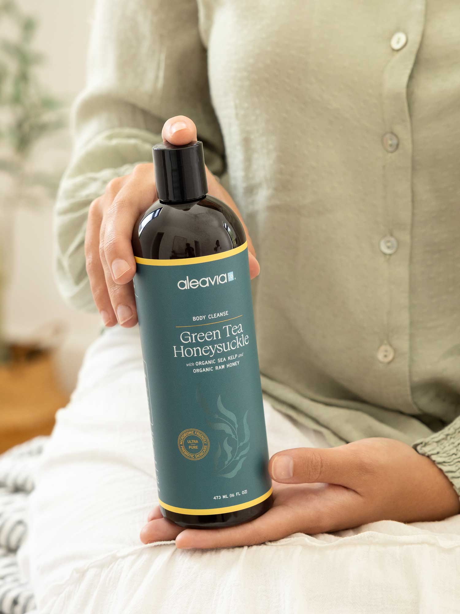 Aleavia - Wholesale Body Wash/Shower Gel - Green Tea Honeysuckle Prebiotic Body Cleanse1