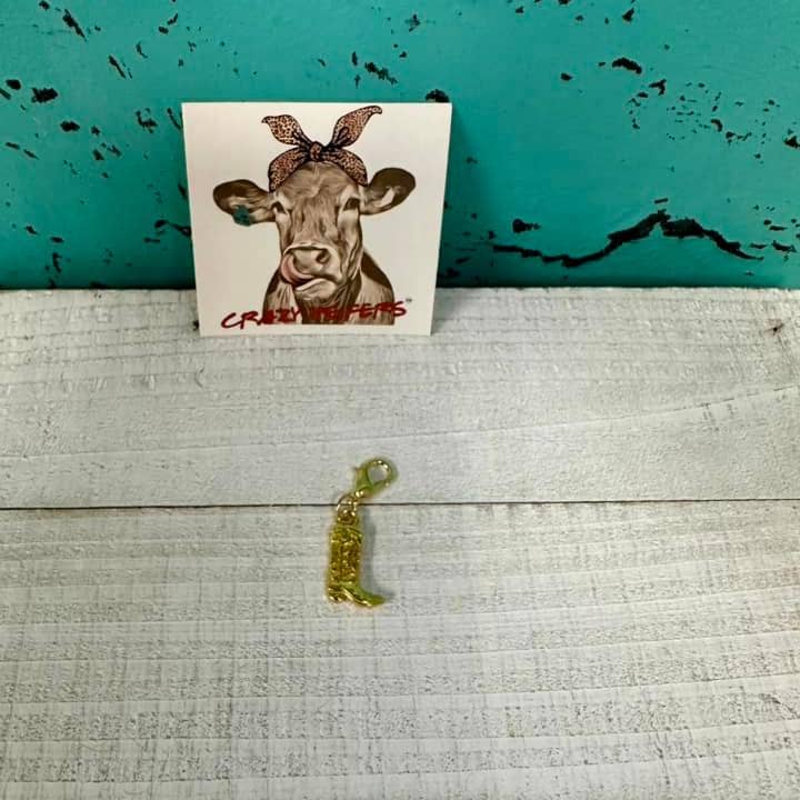 Crazy Heifers Wholesale - Wholesale Individual Charm/Pendant - Clip-on Charms Gold Tone V42