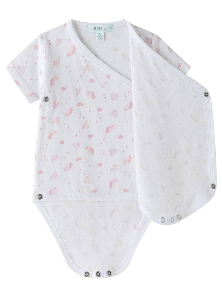 Korte mouwen overslagrompertjes set van 2 RN BGV76588 voor wholesale door Newness Kids