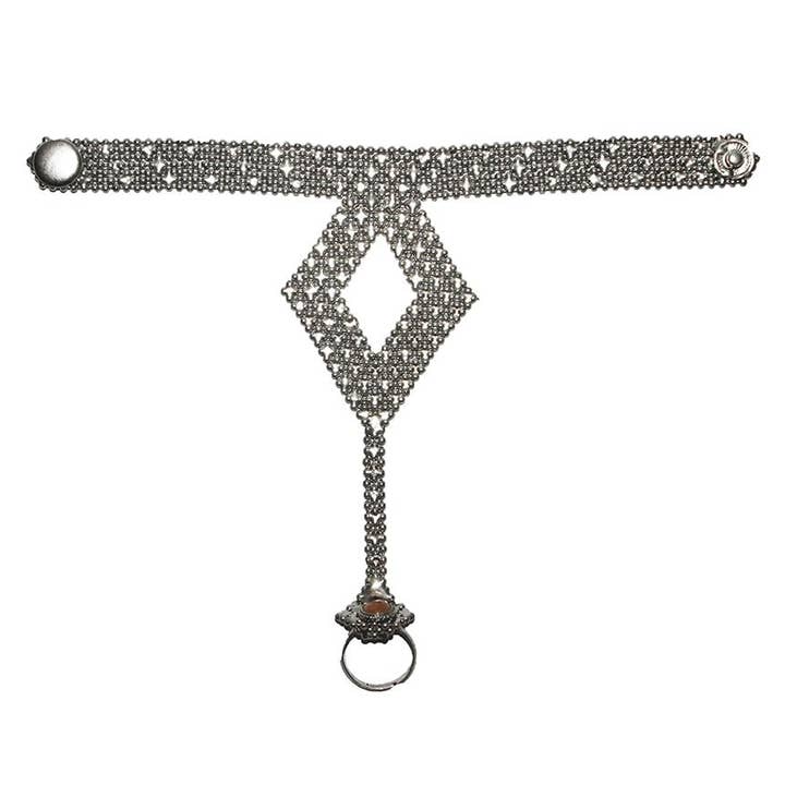 Urbiana - Venta al por mayor Pulseras tipo brazalete - Arnés de mano de diamante recortado con puños