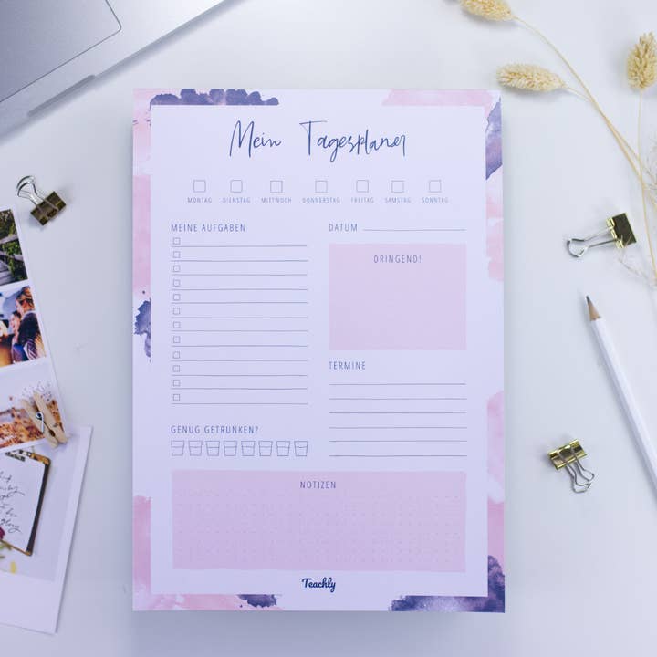 Teachly A4 Day Planner | Pink for wholesale by Schneider Schreibgeräte GmbH