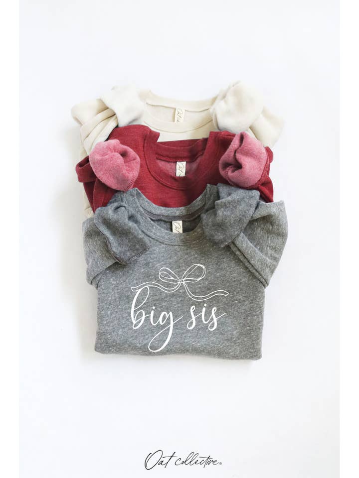 OAT COLLECTIVE – wholesale Sweatshirt - Barn – BIG SIS Toddler Grafisk Sweatshirt4