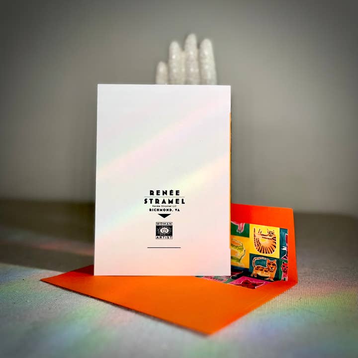 Renée Stramel - Wholesale Stationery/Notecard Set - A6 Blank Note Card With Custom Envelope Liner • R&G Cat2