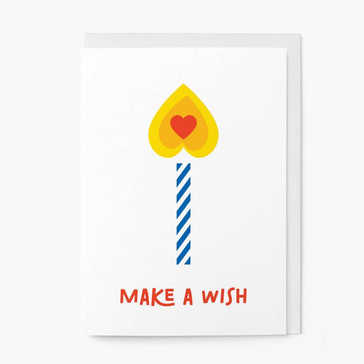 Make a wish - Tarjeta de felicitación de cumpleaños para venta al por mayor de Graphic Factory