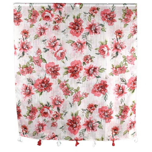 Taylor Hill Scarves & Co - Wholesale Scarf - Women's - THSS2596: White: Buttercup Flower Tassel Scarf