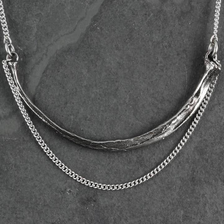 Collier Côtes Serpent - Argent pour la vente par Lost Apostle