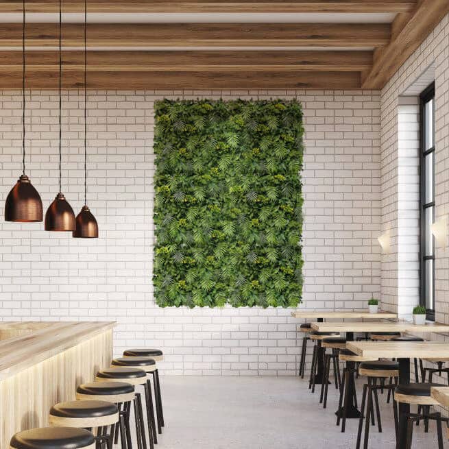 Designer Plants - Wholesale Artificial plant - Luxury Flowering Hawaiian Sunrise Artificial Vertical Garden 40" x 40" 11SQ FT Commercial Grade UV Resistant6