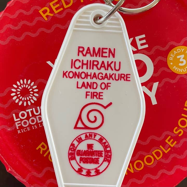 Motel Key Fob - Ramen Ichiraku (Naruto) for wholesale by The 3 Sisters Design Co.