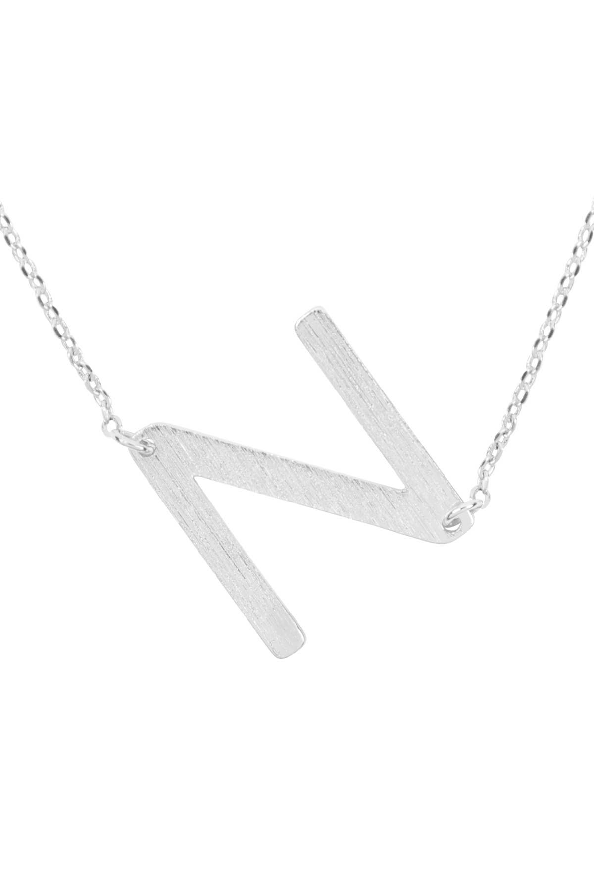 MYS Wholesale Inc - Wholesale Pendant/Charm Necklace - Initial Rough Finish Chain Necklace14