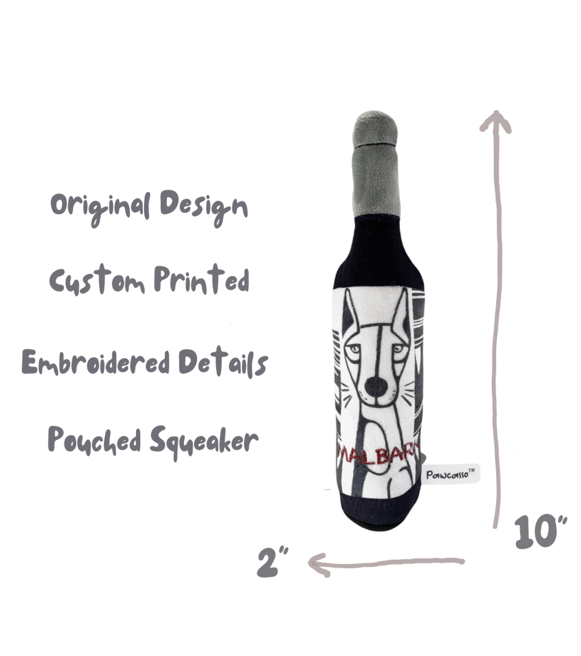 Pawcasso – Peluche - Cão por atacado – Malbark2