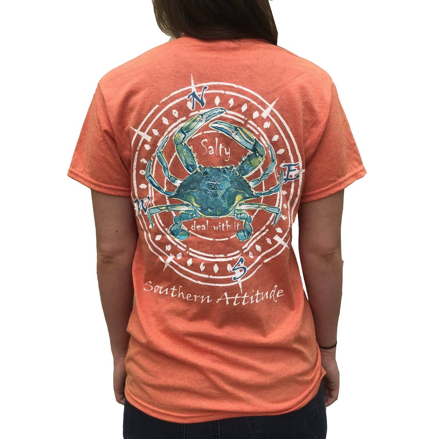 Southern Attitude - Wholesale Screen Printed T-Shirt - Men's - S-182 Crab - Sunset0