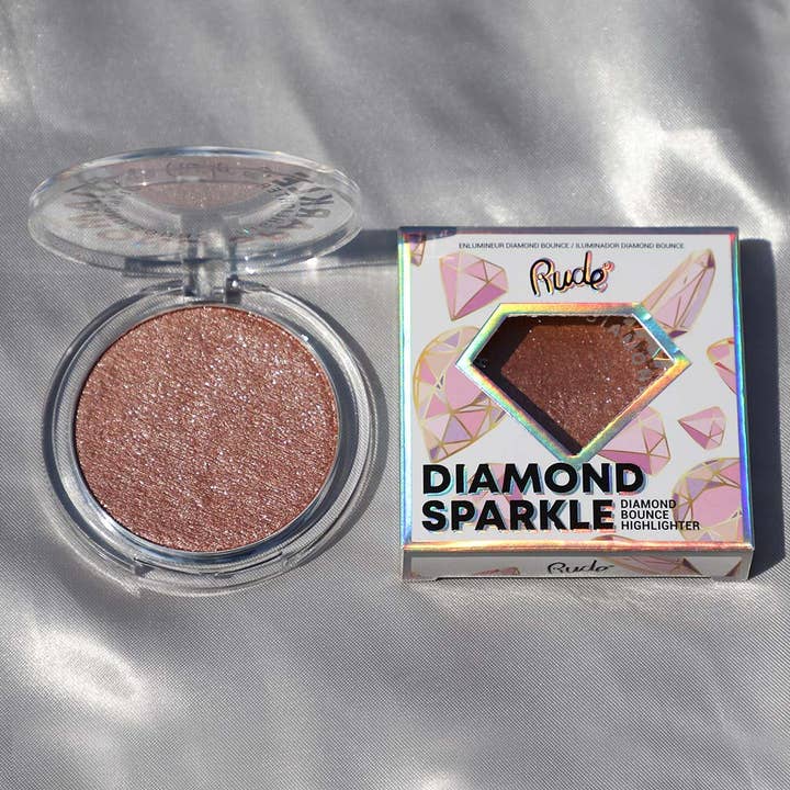 Rude Cosmetics - Wholesale Makeup Highlighter - Diamond Sparkle Diamond Bounce Highlighter Display Set, 24pc