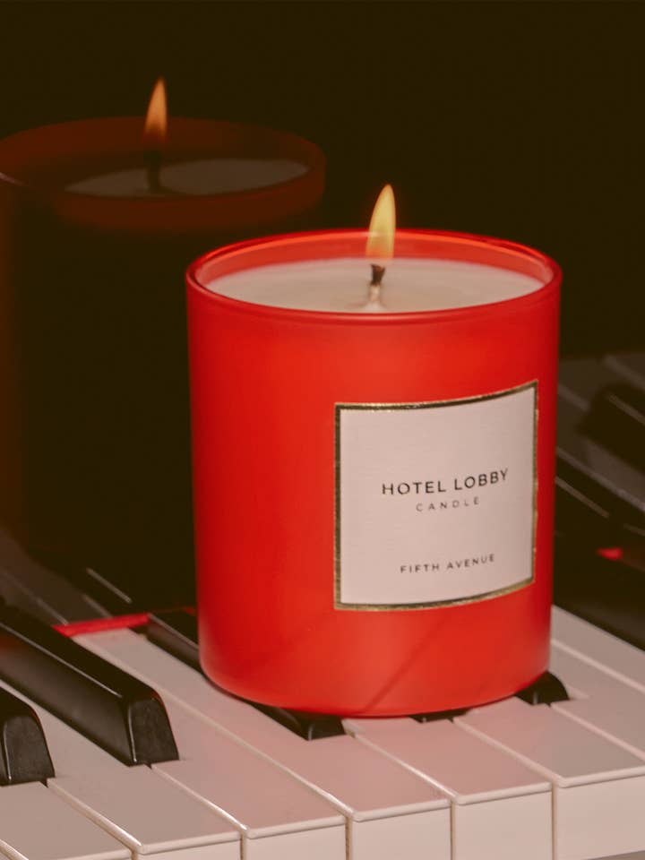 Fifth Avenue - Holiday Scented Candle - 9.75 oz Soy Candle for wholesale by Hotel Lobby Candle