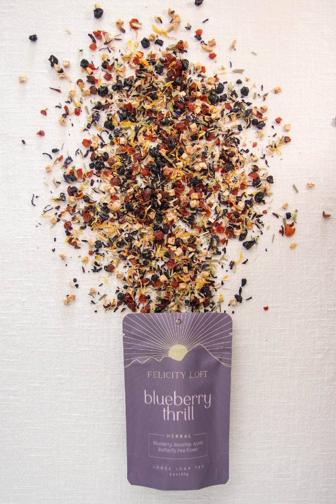 Felicity Loft - Wholesale Loose Tea - Blueberry Thrill Tea1