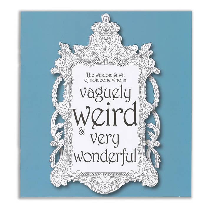 Vaguely Weird Very Wonderful - Notebook & Pin Badge Set for wholesale by Two Little Boys