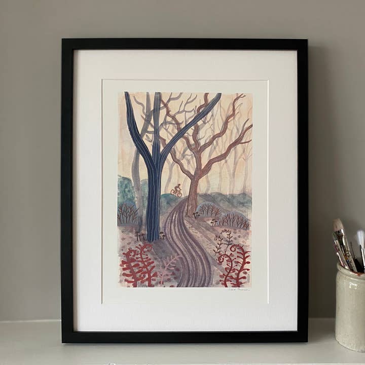 Impression artistique Forest Trails A3 (sans cadre) pour la vente par Juliet Thomas Doodles
