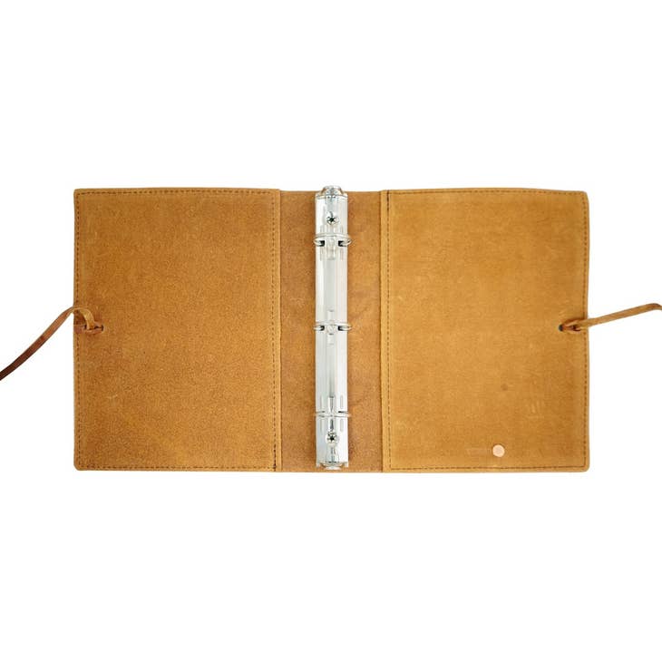 Leather recipe binder - small (5.5 x 8.5)