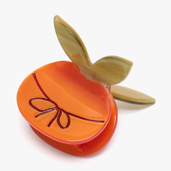 WINONA IRENE – wholesale Hair clip – Women’s – Mandarin Orange With Bow Mini Hair Claw Clip Accessory0