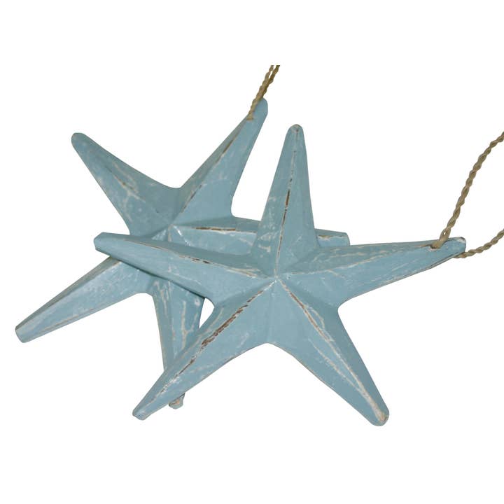 2pc Light Blue Star Fish Set for wholesale by Cohasset Gifts