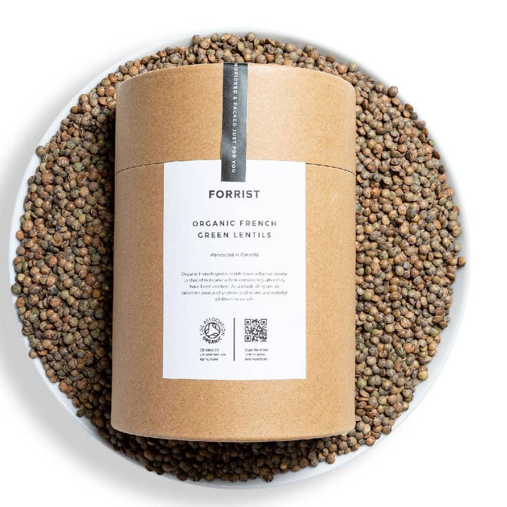 Organic French Green Lentils for wholesale by Forrist