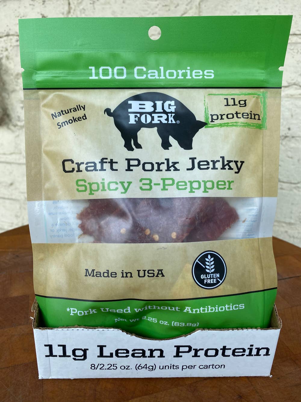 Big Fork – Großhandel Trockenfleisch – Handgemachtes Schweinefleisch-Jerky - Würzig 3 - Pfeffer | Eiweißreich | Feurig6